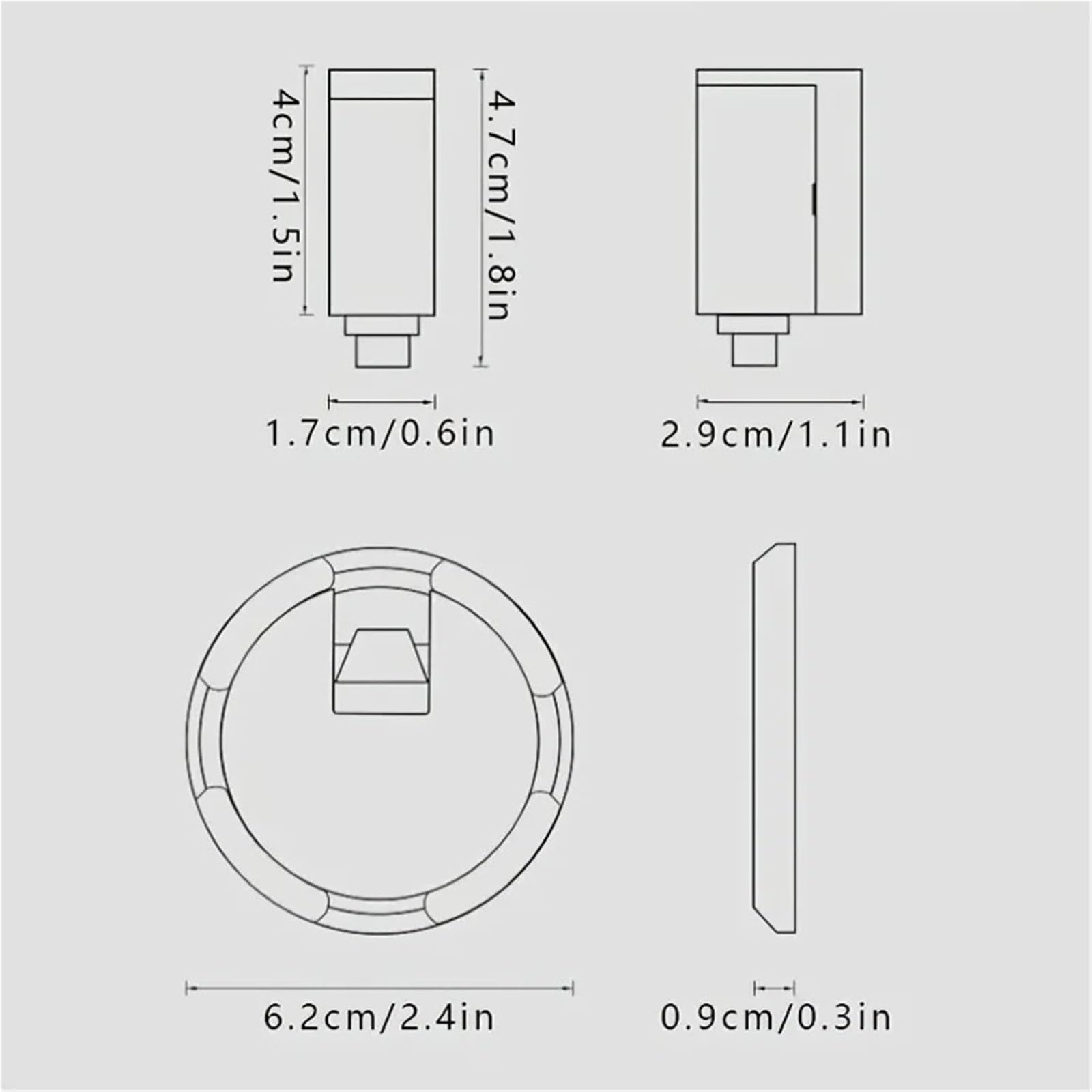 Topes Para Puertas Suelo Succión de tapón puerta invisible a prueba viento