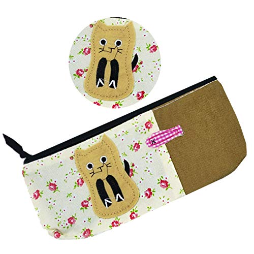 Preisvergleich Produktbild AOOCEEH Federmäppchen Mädchen Schlamppermäppchen Mädchen Teenager Federmäppchen Pusheen Federmäppchen Bleistiftbeutel Für Mädchen Teenager-Mädchen Federmäppchen Yellow