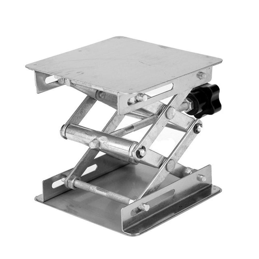 Acciaio inossidabile Laboratorio Piattaforma stand Scissor Rack 100 * 100 * 160 millimetri | Noir