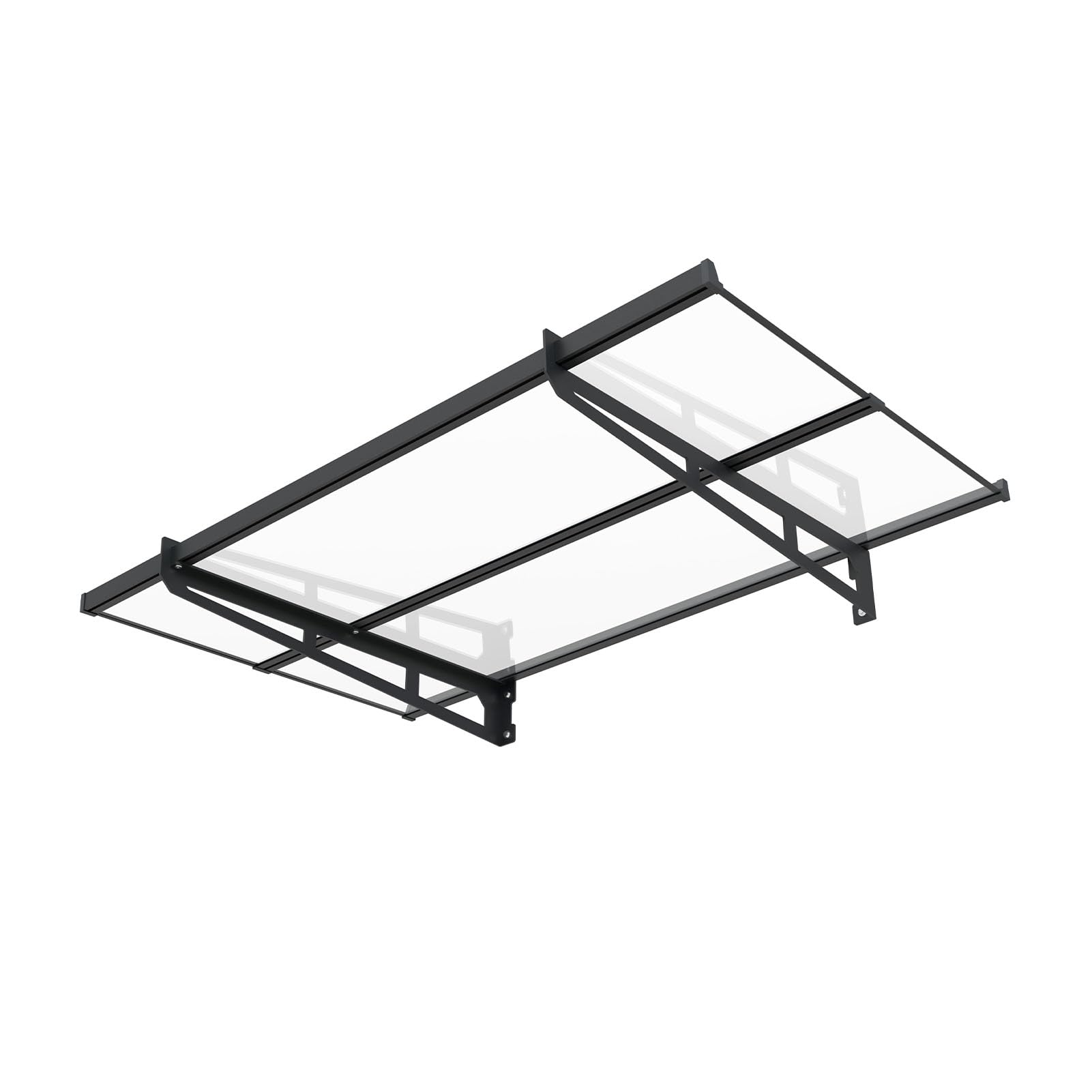 Schartec Aluminium-Vordach P1400 Aluminium-Vordach als Eingangsvordach, Haustürvordach, Eingangsüberdachung, Hauseingangsdach mit edlem Design