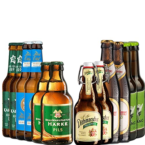 BierSelect Pils Paket - Geschenk Bierpaket - 12 verschiedene Pils Biere, Geschenk und tolle Geschenkidee für Vatertag, Weihnachten, Geburtstage, Bier Box zum Verschenken für Bierliebhaber Cover