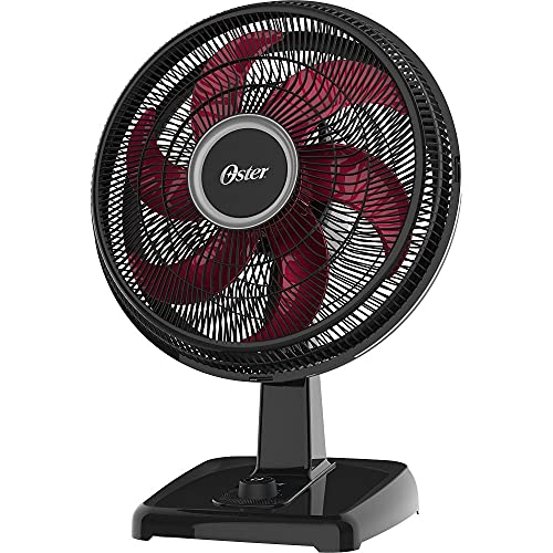 Ventilador Oster Power Fresh 2 em 1, 110V, Preto/Vermelho, 140W, ...