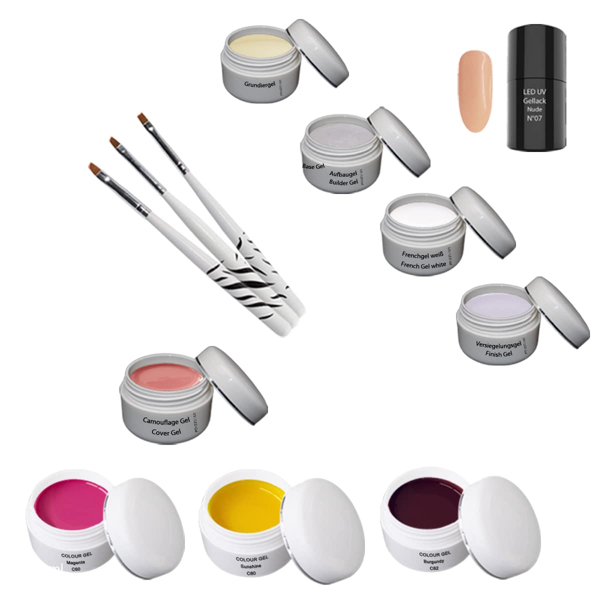 Kit de introducción Nail abridor Estudio Starlight Incluye dispositivo combinado UV-LED, accesorios para uñas - arte de uñas - set de inicio - kit de gel UV