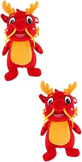 ibasenice 2 Pçs Brinquedo De Pelúcia Dragão Brinquedo De Pelúcia Animais De Pelúcia Para Decoração De Animais Do Zodíaco Decoração Do Festival Da Primavera Dragão Do Zodíaco