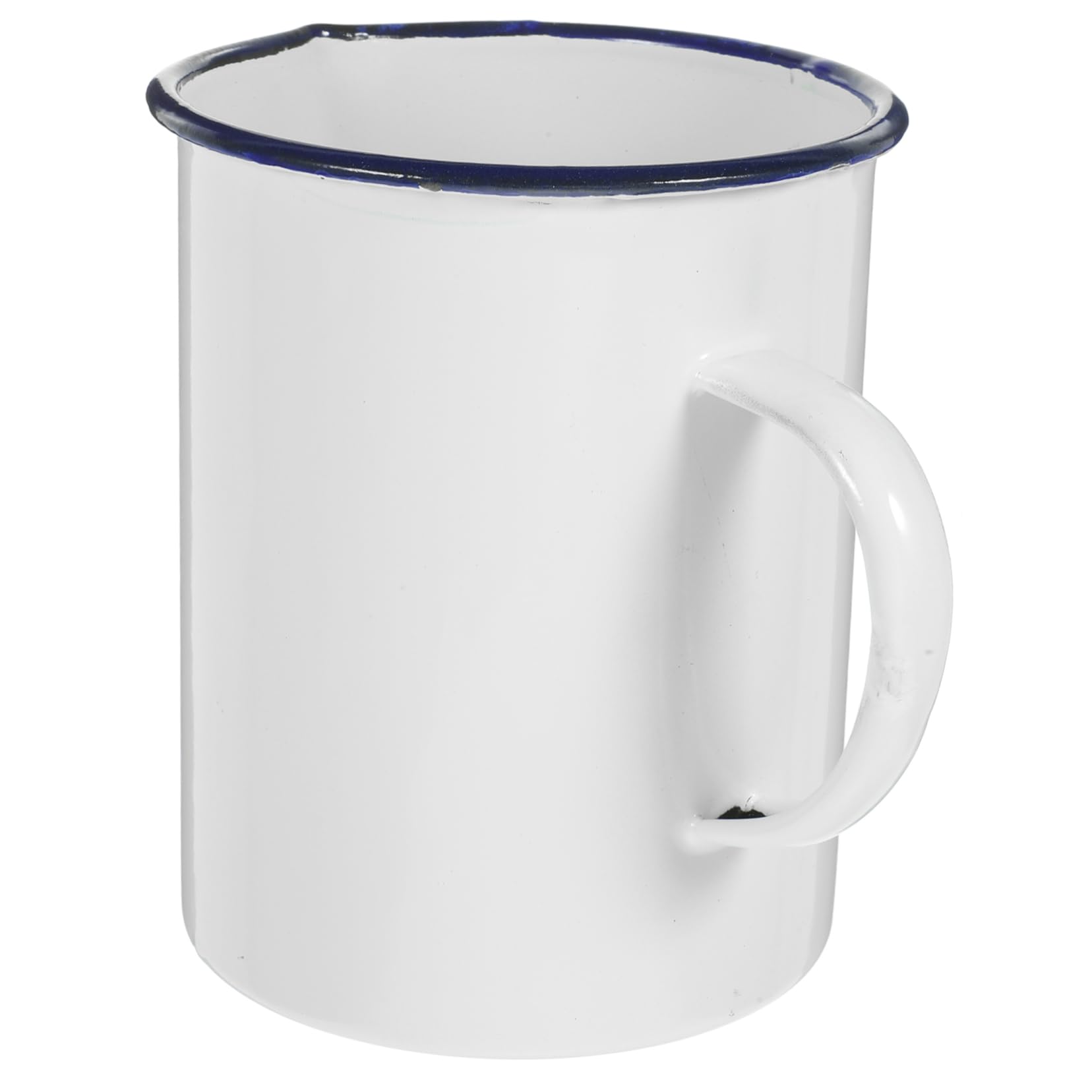 Alipis 4 Stück Emaille-Messbecher Emaille-Topf faltbare Wasserflasche Outdoor-Camping-Becher Tassenreise emaille tassen kaffeekännchen coffee pot wassernapf Tasse Becher Becherbecher Weiß