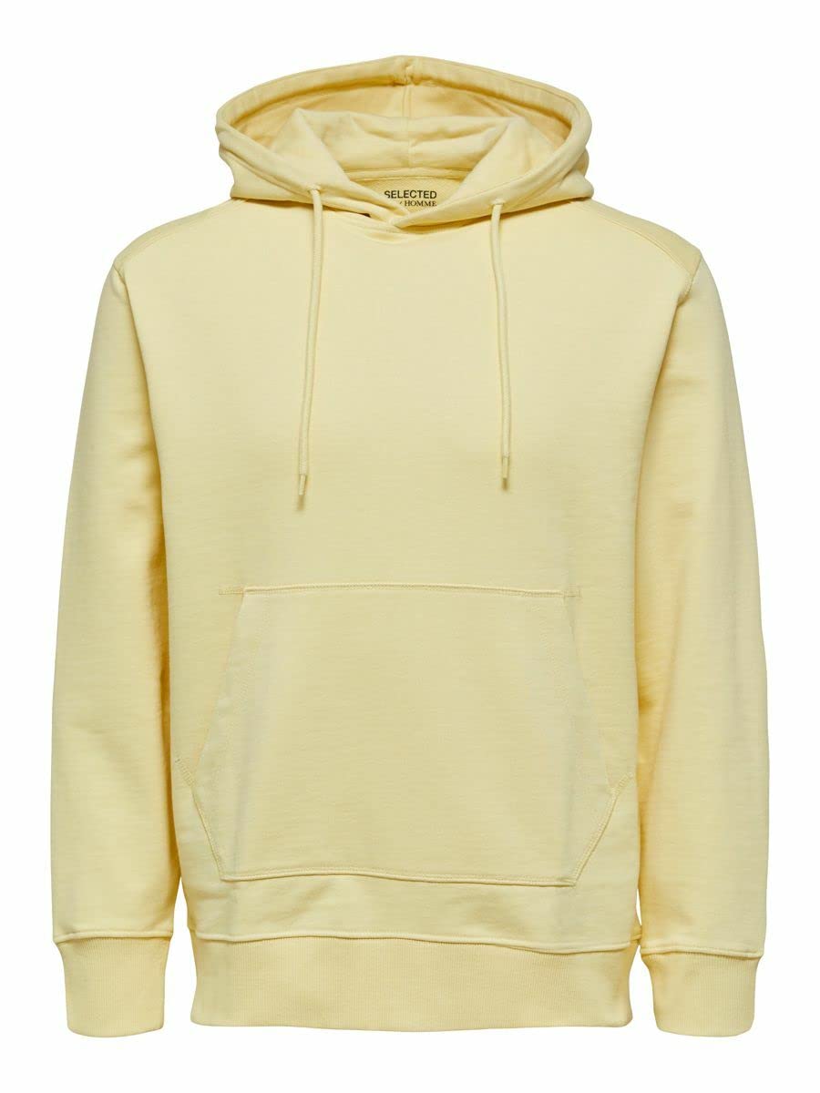 Selected Homme Men's Slhjackson Hood Sweat W Noos Hoodie, Sunlight, M