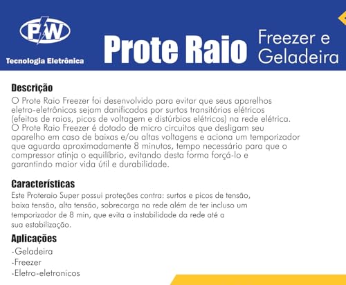 Protetor contra queda de Energia para Freezer ou Geladeira