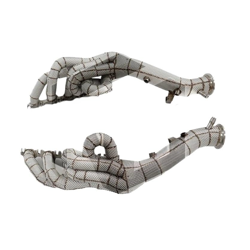 Moto Sección Central Silenciador para R8 V10 5.2L Silenciador del Tubo De Escape De La Motocicleta Ajuste del Silenciador Silenciador del Deflector del Tubo De Escape De La Motocicleta