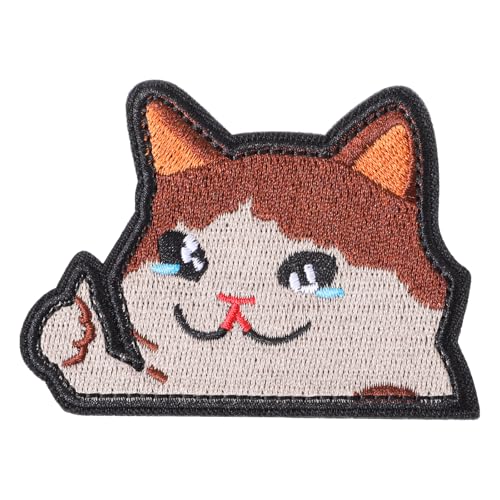Mabor Cry Cat Patch，Klett Patch Lustig Rucksack Patches Klett Lustig...