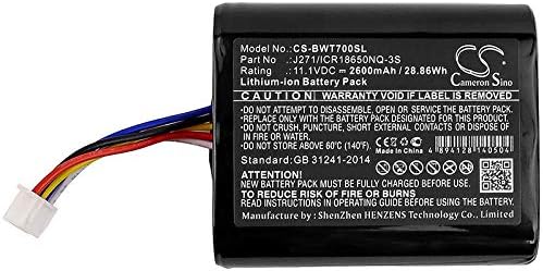 Cameron Sino Battery for Bowers & Wilkins T7 PN:Bowers & Wilkins J271/ICR18650NQ-3S 2600mAh / 28.86Wh