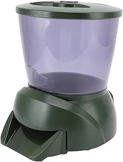 HOHXFYP Alimentador Autom¨¢tico de Peces Tanque Peque?o,3.8L Gran Capacidad Alimentador Autom¨¢tico de Peces Cronometrado,Pantalla LCD Porciones de Alimentaci¨®n Ajustables