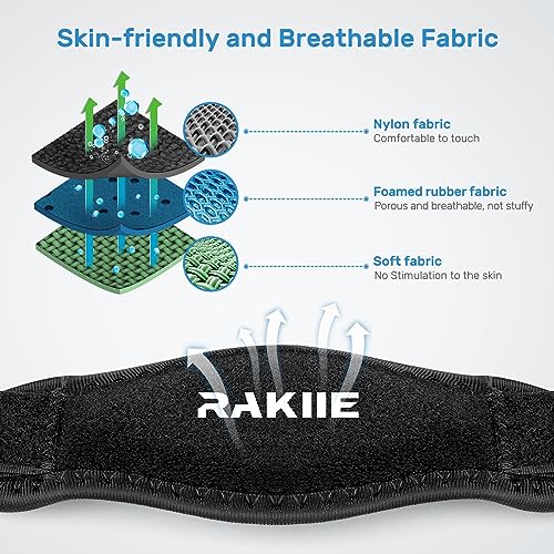Image of Rakiie Tennis Elbow Brace 2 Pack, Comfortable Tendonitis Elbow Brace with Freely Adjustable Straps, High Durability Golfers Elbow Brace for Men Women, Arm Strap for Tendonitis, Dark Blue