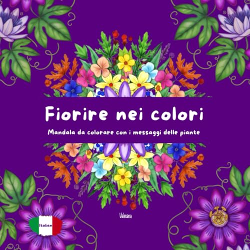 Fiorire nei colori: mandala da colorare con i messaggi delle piante
