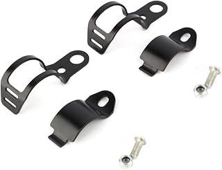 Terisass Suporte de montagem de seta de seta de 8 x 3 cm universal indicador de seta de seta de seta para montagem kit de braçadeira de fixação de garfo de metal