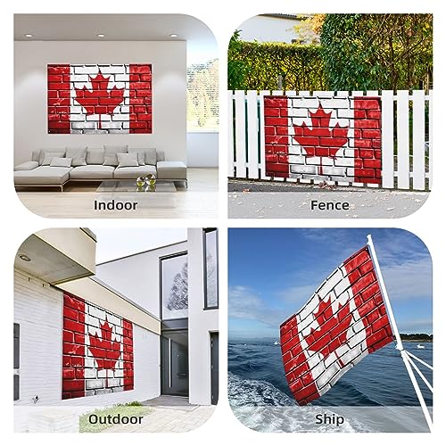 Drapeau canadien de jardin 120x180 cm bannière extérieure en polyester