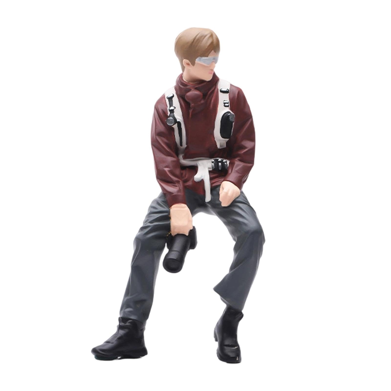 DEVNWIGMO 1:18 Miniature Figure Photographer Small Miniature Scene Figurine