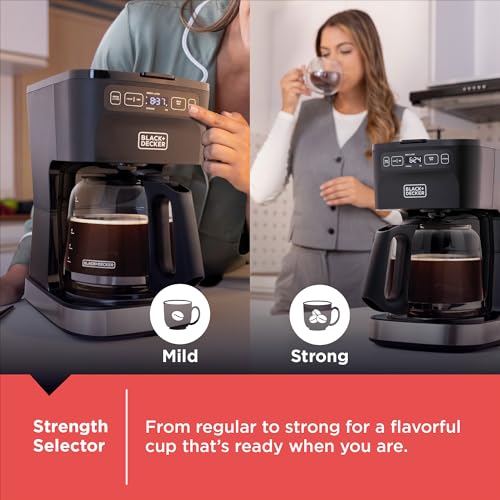 BLACK+DECKER CAFÉCRAFT 12-Cup Programmable Coffeemaker, Stainless Steel - image 2