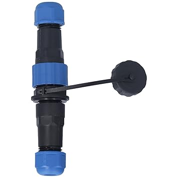 Ketsicart Waterproof Aviation Cable Connector Socket, High Toughness Waterproof Plug Socket Stable Connection PA66 PA6 for Electronic Equipment(8-core (250V 5A))