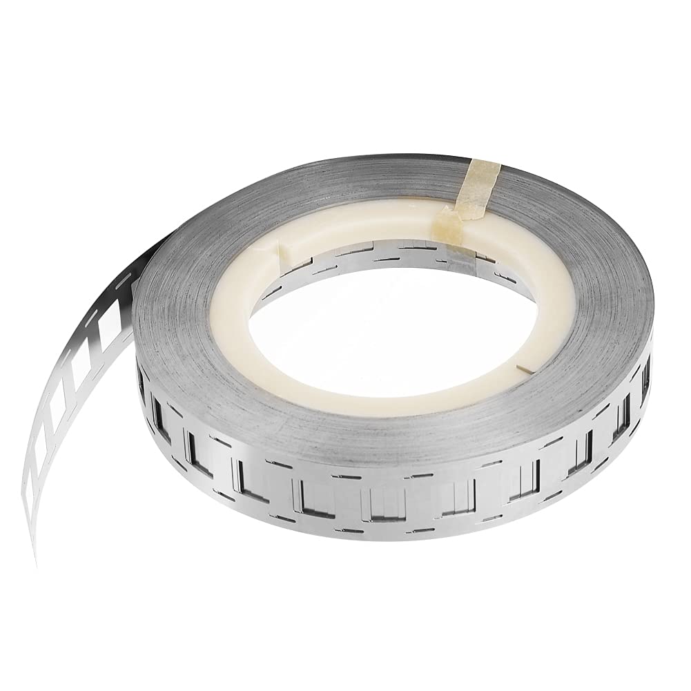 Striscia di nichel puro, striscia di nichel per batteria a doppia linea da 1000 g Cintura in acciaio nichelato con batteria al litio 18650(25.5 * 18.5mm)