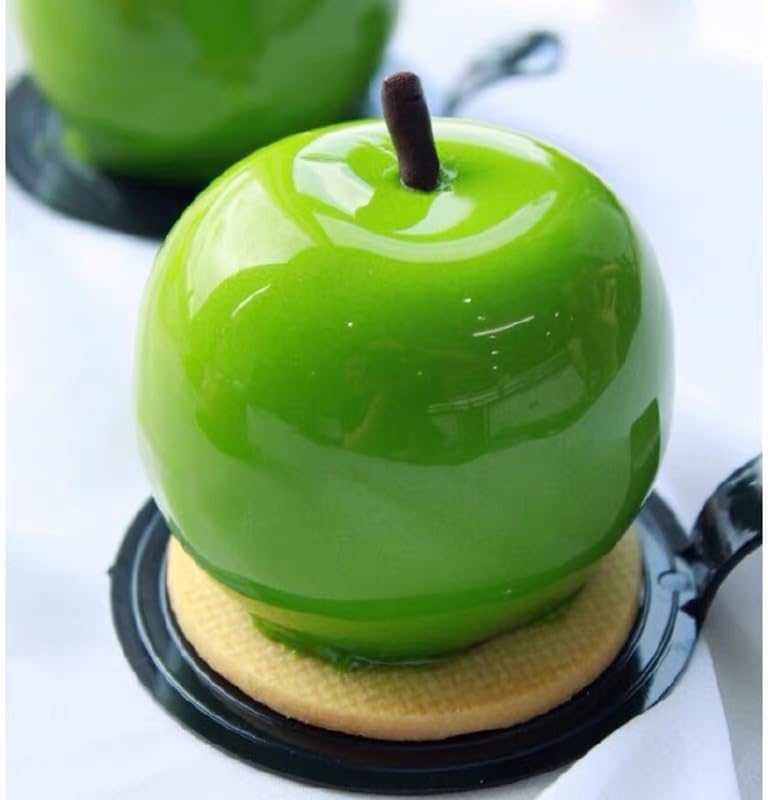 Miniatura 5 de AFINSEA Molde de silicona 3D para hornear en forma de manzana para pastel de mousse, moldes de silicona para chocolate, molde de postre francés para