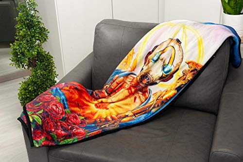 JUST FUNKY Borderlands 3 Psycho Bandit Cover Art Fleece Throw Blanket | Official Borderlands Large Collectible Blanket | 60 x 45 Inches - Thumbnail 7
