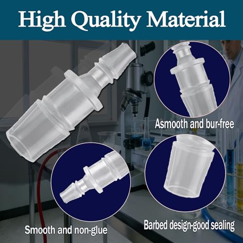 22 Pcs Hose Barb Fittings Assortment,11 Sizes of Equal and Unequal Barbed Hose Fittings, Pipe Connectors, Joint Splicers, and Menders for Aquarium, Household, Fuel, Gas, Liquid, Air Hose Repair by GTJOL - Used condition - Image 3
