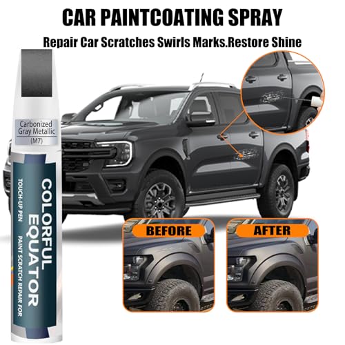 Image of M7 Carbonized Gray Metallic Touch Up Paint for Ford, Car Paint Pen Scratch Repair Two-In-One Touch Up Paint, Premium Car Scratch Remover for Deep Scratches