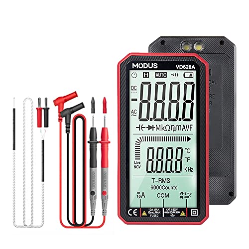 Multímetro Anti-queima Automático Inteligente Vermelho