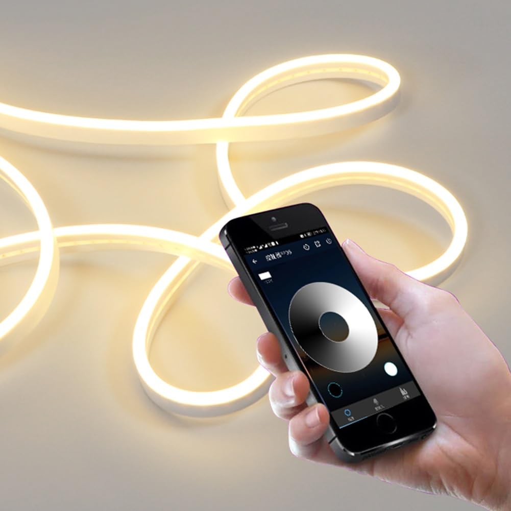 Bande Lumineuse Télécommandée, Bande Lumineuse De Gradation Et De Mélange De Couleurs Par Application De Téléphone Portable, Lumière Décorative De Meuble TV Autocollante Sans Fil USB(Yellow,3m)
