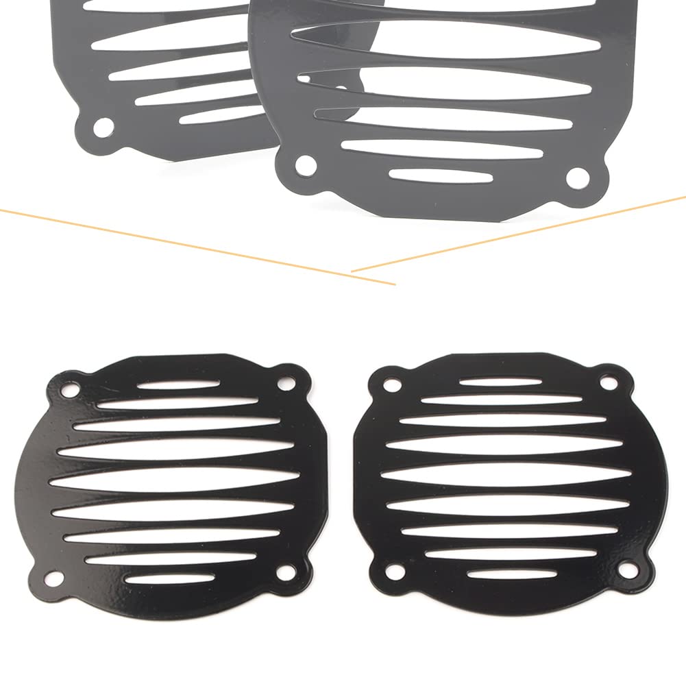 Cnswee6 Speaker Grill Cover Front Speaker Grill for Harley -Davidson FLHT Models 2000-2013 Black