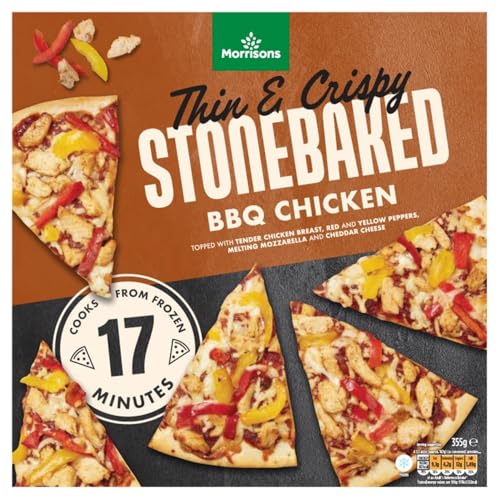 Morrisons Stonebaked BBQ Chicken Pizza 355g