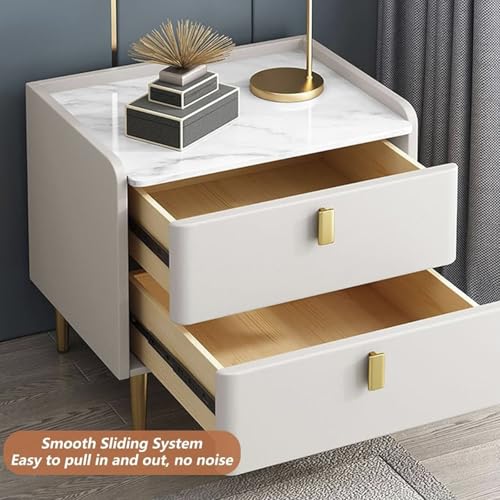 Petite table d'appoint haute en bois massif 50 cm pour chambre à coucher