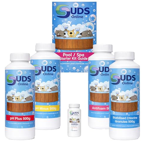 SUDS-ONLINE Inflatable Hot Tub Chemical Starter Kit 500g / 500ml kit