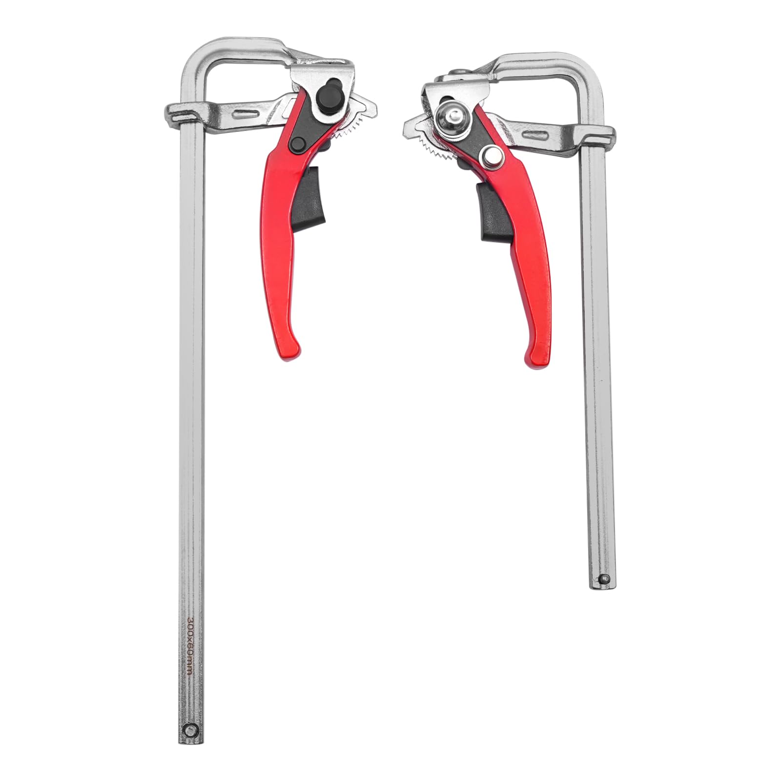 Levkitch 300mm and 200mm Professional Woodworking Clamps Ratchet Bar Clamp Set Quick Release and One-Handed Clamp Ideal for Woodworking and DIY Projects