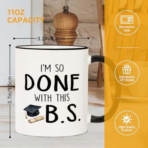 Taza de cerámica para graduación de 11 oz Shqiueos miniatura 7