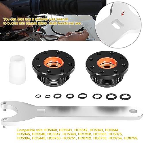 Image of HC5345 Seal Kit For SeaStar Hydraulic Steering Cylinder Seal Kit with Pin Wrench HS5157 compatible with HC5340, HC5341, HC5342, HC5343, HC5344, HC5345,HC6750, HC6751