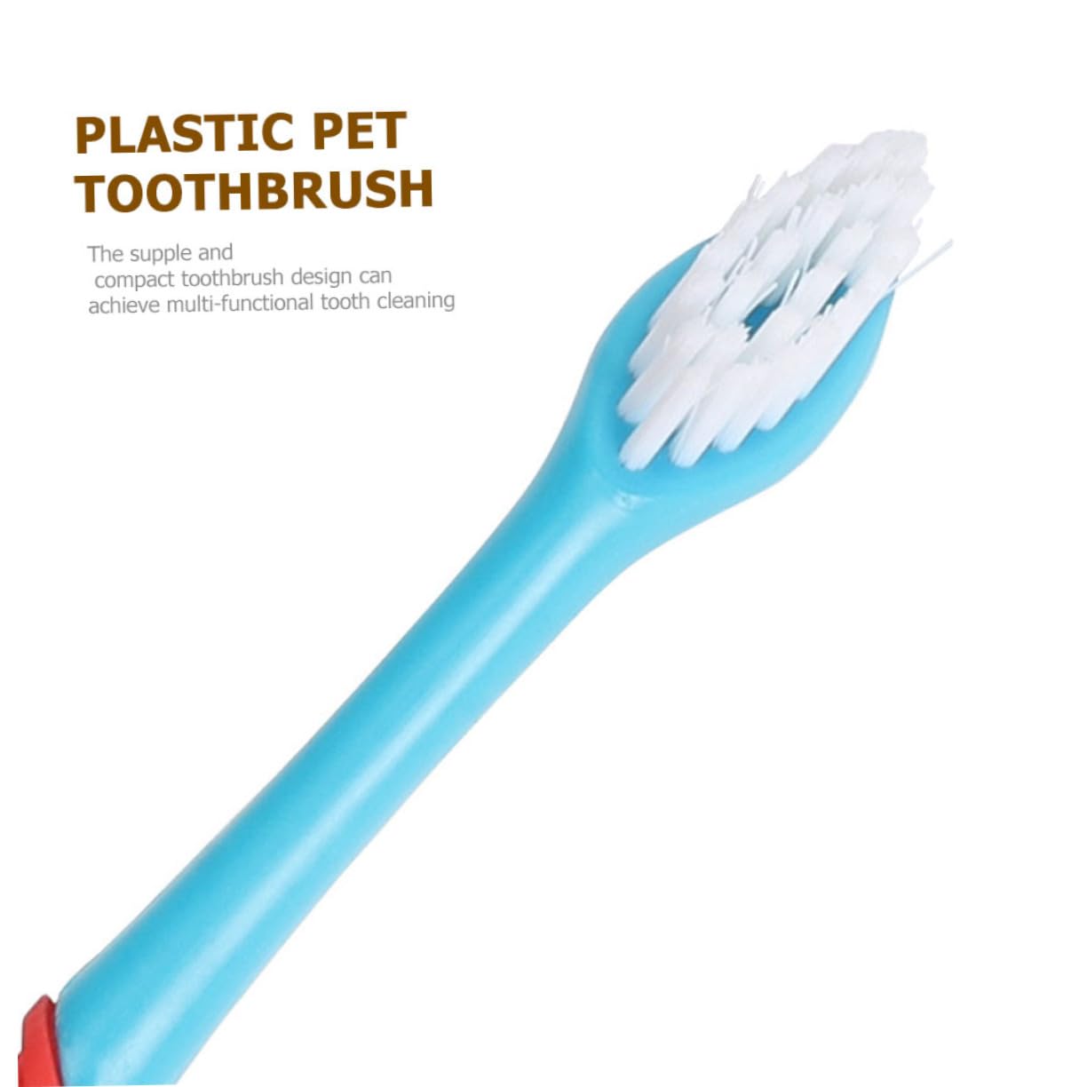YARNOW 12pièces Brossettes à Dents Manuelles Pour Chiens Et Outils De Soins Dentaires Pour Animaux De Compagnie Nettoyage Plaque Débris Pratique Pour Petits Animaux