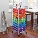 ECR4Kids 10-Drawer Everyday Mobile Organizer, Storage Cart, Assorted