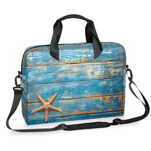 Maletín para laptop 15.6" con diseño estrella de madera miniatura 1