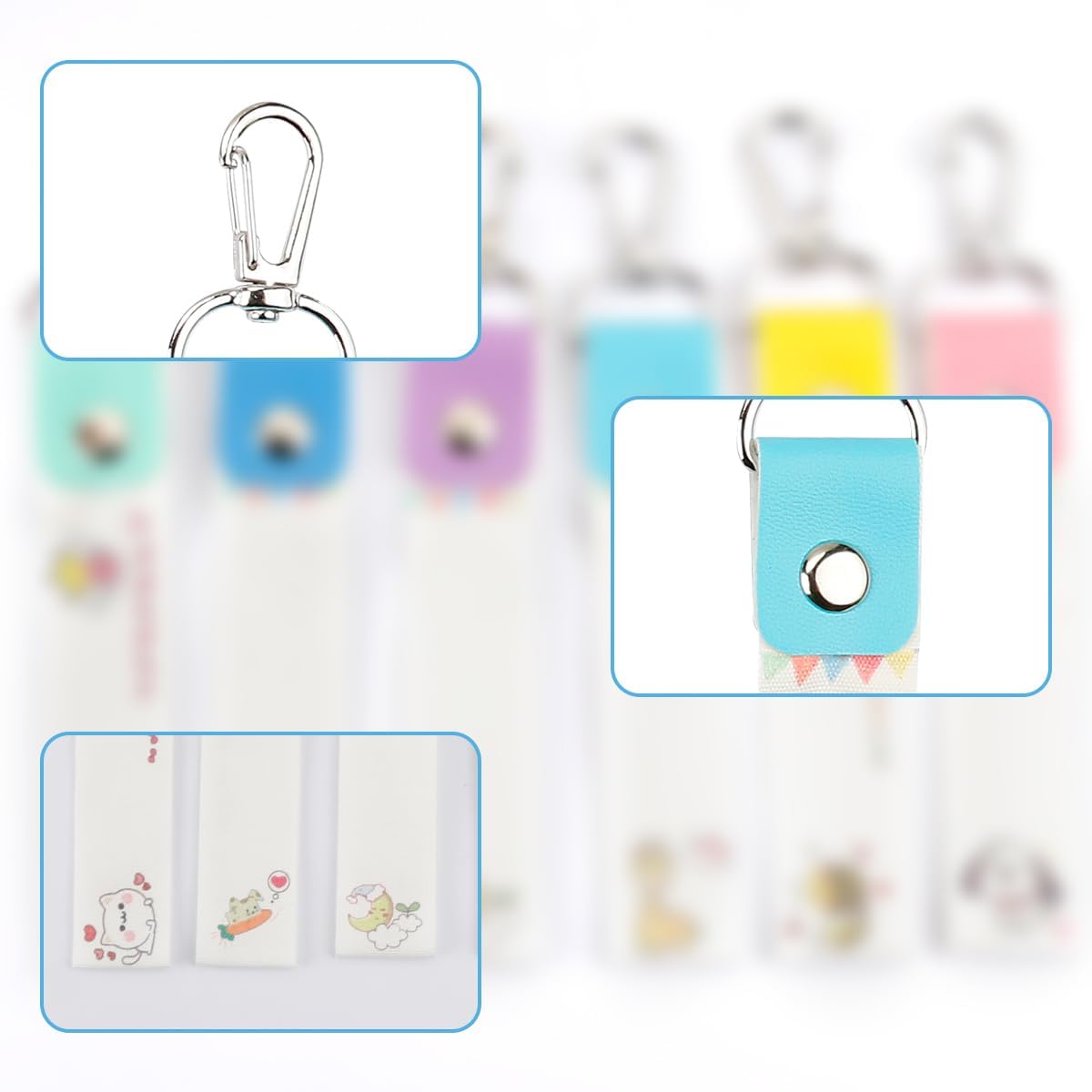 Vanyibro 6pcs Personalized Name Tags for Kids Fun and Functional All-Purpose Labels, Perfect for Backpacks and Water Bottles - Image 4