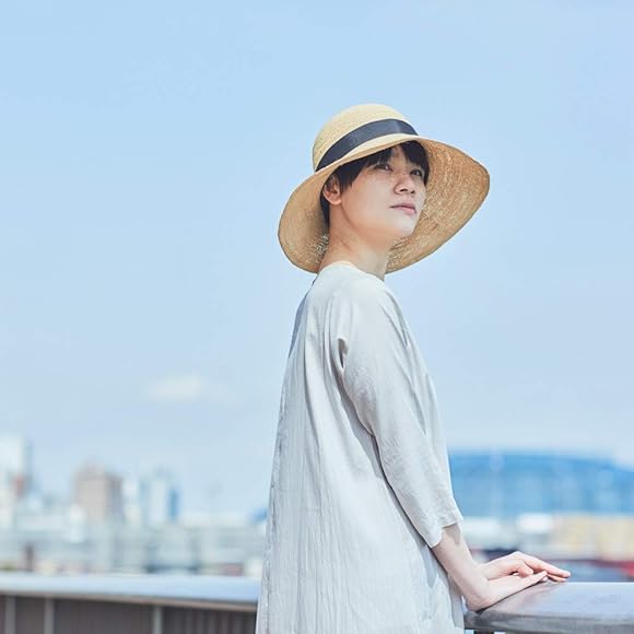 Amazon | (田中帽子店) UKH091 Fiona フィオナ ラフィア つば広リボン 
