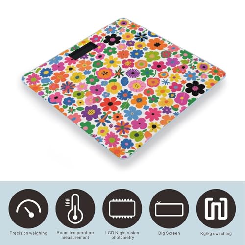 Báscula Digital de Baño con Pantalla LCD de Vidrio Templado miniatura 3