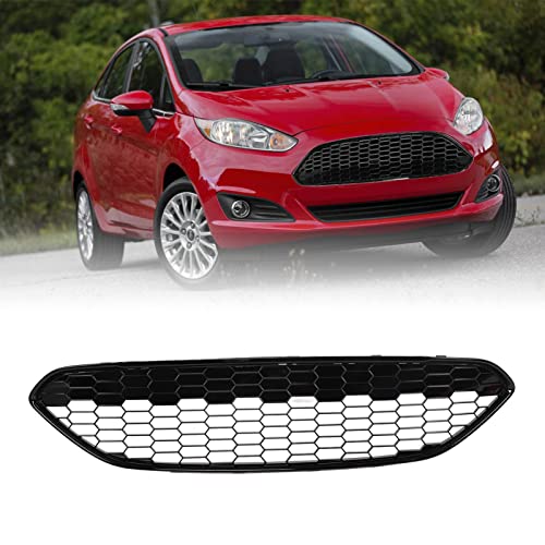 Voorbumper Radiator voor Ford Fiesta 2013-2017, Auto Mesh Grill Vervanging Car Front Grilles Slijtvaste Voorbumper Center Grille Autoradiatorroosters