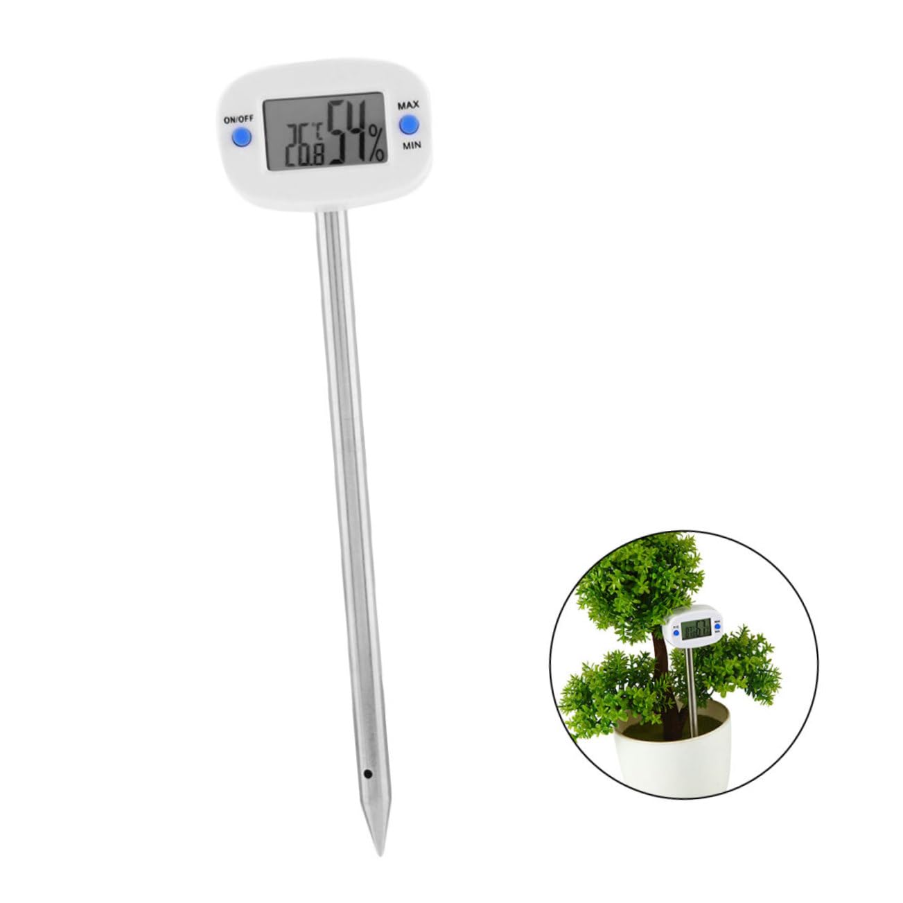 Kisangel 3 Pezzi Tester Temperatura e Umidità Del Mini Ago Misuratore Umidità e Temperatura per Giardinaggio e Coltivazione Strumento per Giardinieri e Appassionati