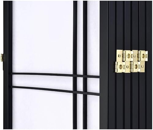 Miniatura 3 de Legacy Decor 3 y 4 Panel separadores de habitación en negro, cereza, natural, café expreso y blanco, Madera, Blanco