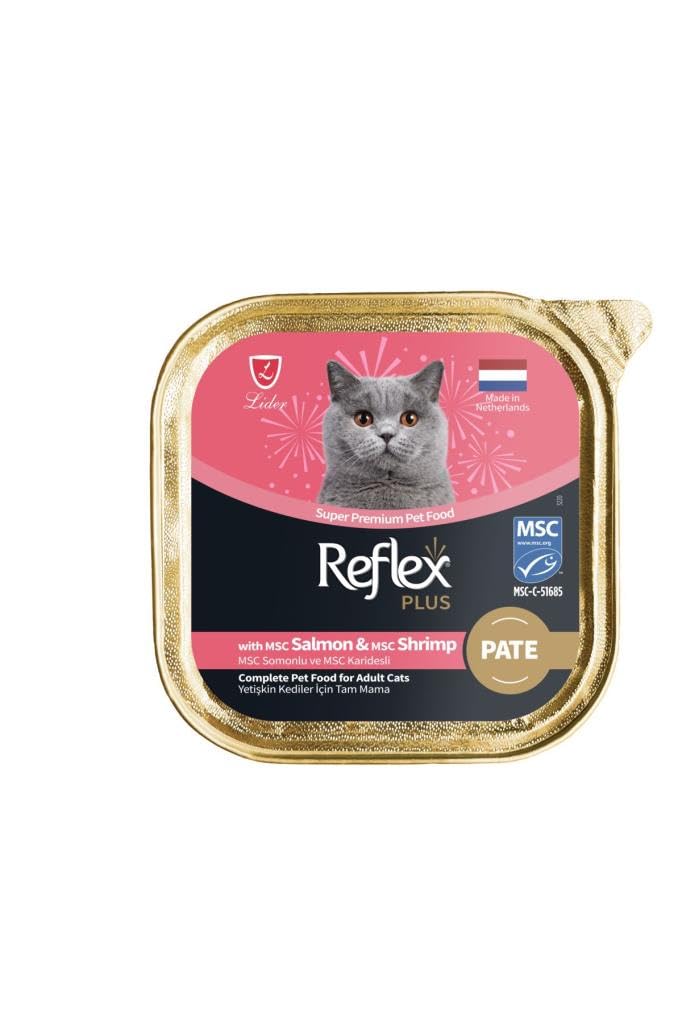 Reflex Plus Pate Somonlu ve Karidesli Kedi Konservesi 85 Gr