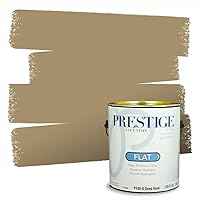 Vista 220 de PRESTIGE Pinturas de pintura exterior e imprimación en uno, 1 galón, plano, combinación comparable de Benjamin Moore* Manzanilla*
