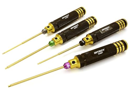 Integy Precision Tool Allen Hex (4) Wrench Set 0.05 1/16 5/6