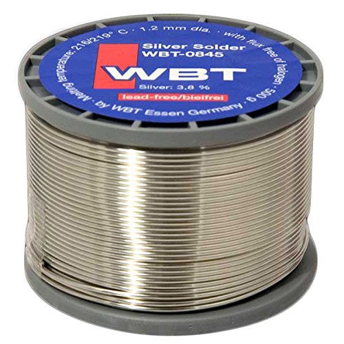 WBT -0845 lut srebrny (cyna do lutowania srebra bezołowiowa) | Zawartość: 1 rolka 500 g/d = 1,2 mm