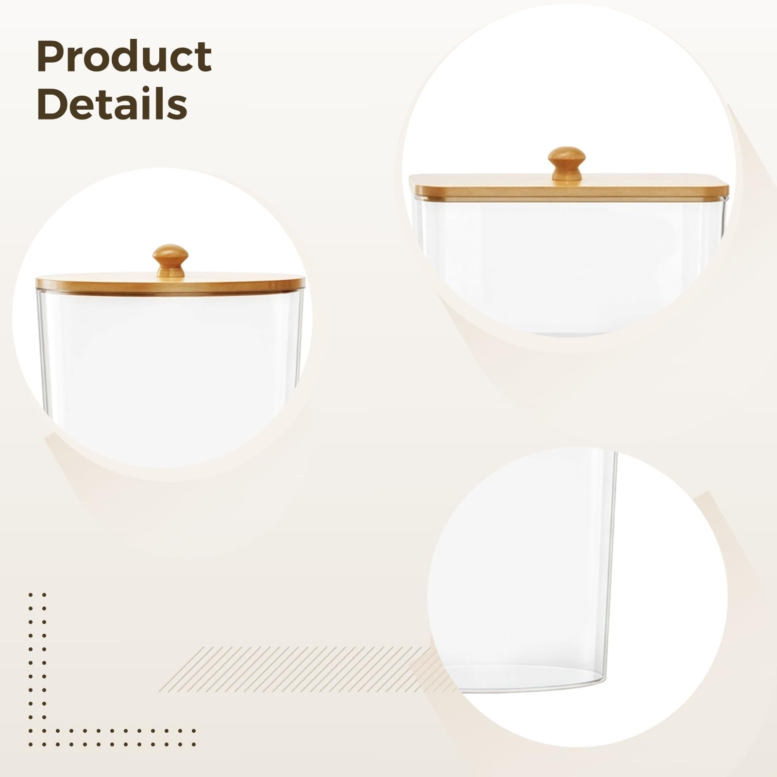 Spender-Set, Glas-Waschpulver, 3 Stück, transparente Aufbewahrungsbehälter, mit Deckel, ideal für Duftperlen und Waschmittelpulver